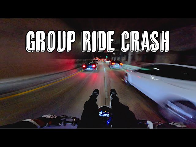 IT'S NOT A GROUP RIDE WITHOUT A CRASH !