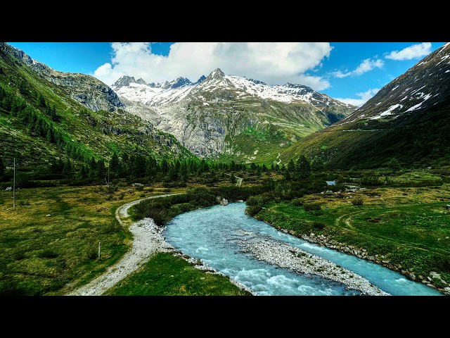 A Relaxed Hiking Day in Obergoms, Swiss Alps | Rhone Glacier & Grimsel Pass Dam