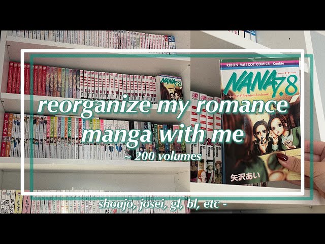 reorganize my romance manga with me! (~200 volumes)