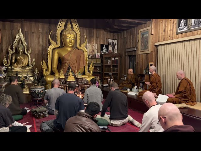 February 4, 2023 Evening Meditation at Mettā Forest Monastery