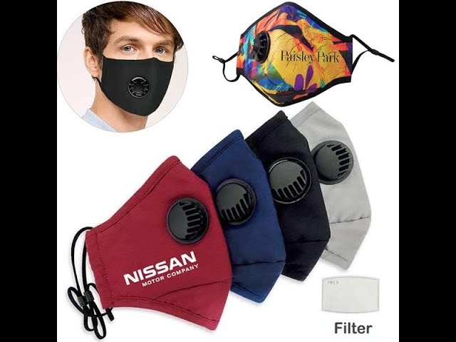 Customized Reusable Face Mask with Filter and Valve