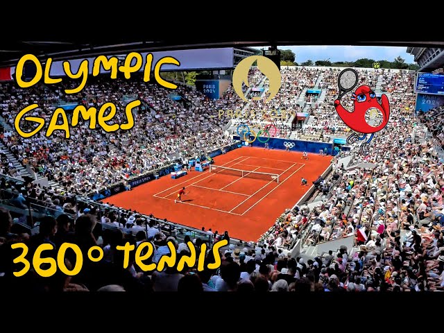 OLYMPICS 🏅 Paris 2024 - TENNIS 🎾 (Singles - Part 2) 360° VR