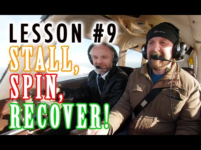 Flying lesson #9 - stalls, spin, recover! -  360° VR