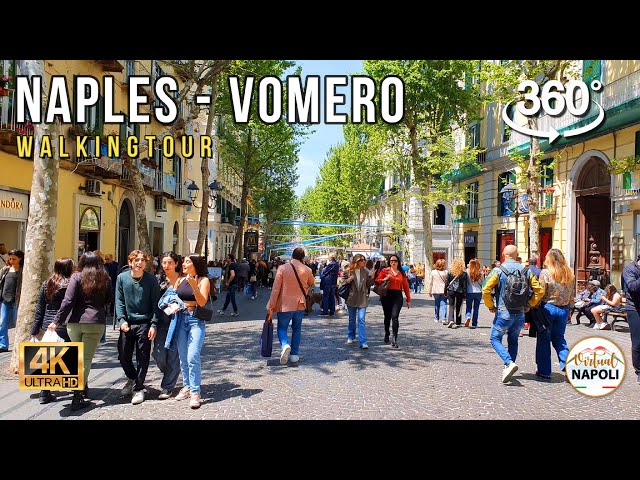 Walking Tour Napoli - VOMERO - Italy / 360 VR Video 5.7K UHD #walkingtour #naples #insta360x3 #5k