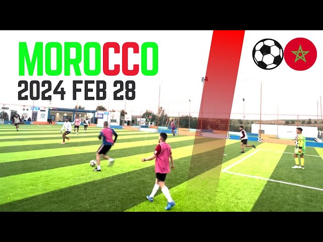 Epic Football Match in Morocco: Intense Match with Skilled Players!