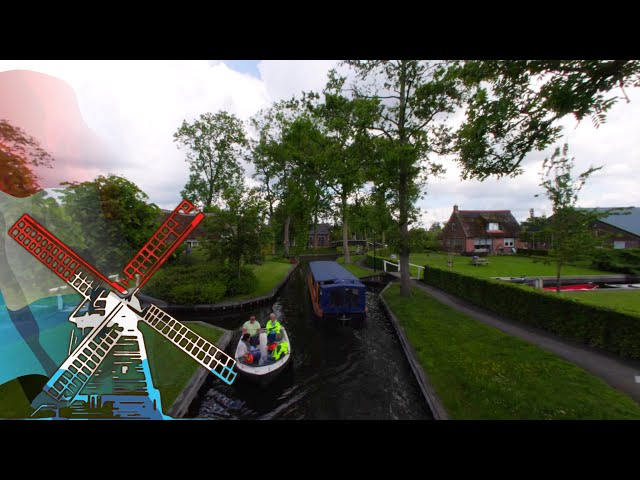 Netherlands VR - Giethoorn's busy canals - VR180 360 3D