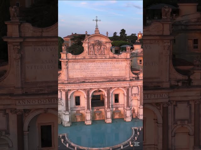 Esplorando Roma: il fontanone del Gianicolo (Fontana dell'acqua Paola)  #italy4k #drone