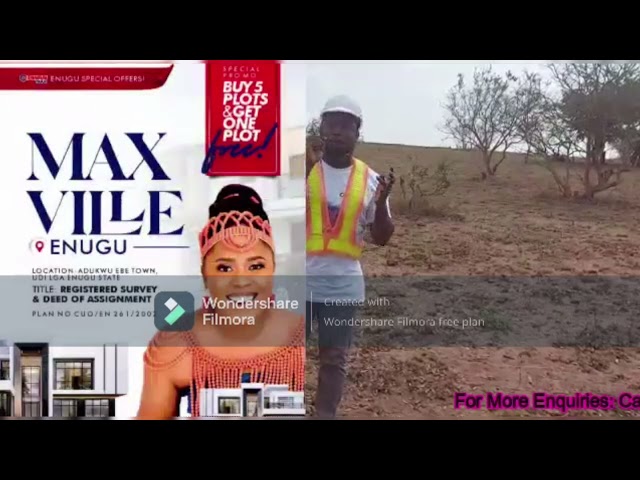 Land for Sale in Enugu with Approved Title and Instant Allocation, Max Ville State #enugu