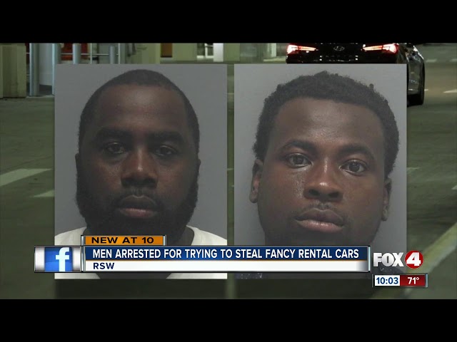 Men arrested for trying to steal fancy rental cars