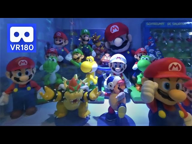 3D 180VR 4K Super Mario Toy Collection Mario, Luigi, Yoshi & Koopa