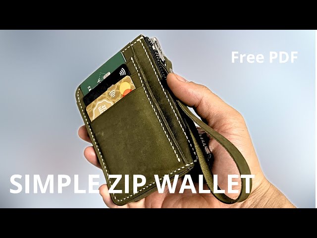 How to make a zip wallet | pdf pattern | handmade | diy | maya leather