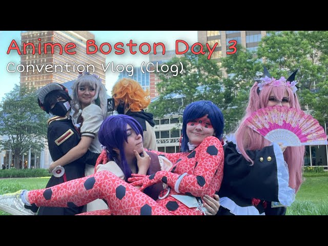 Anime Boston Day 3 | Con Vlog (Being escorted by Griffin Burns, Pass the Phone, Photoshoot, + More)