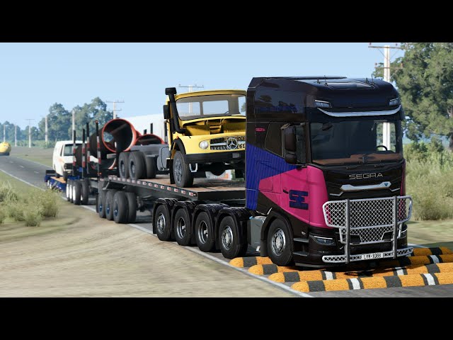 Trucks vs Speed Bumps #49 | BeamNG Drive | Truck &Too