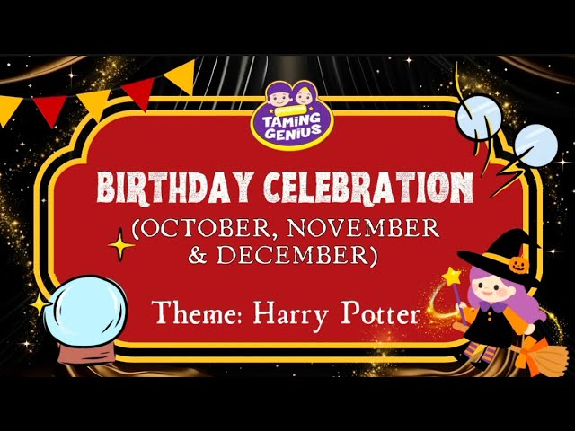 SAMBUTAN HARI JADI TEMA HARRY POTTER