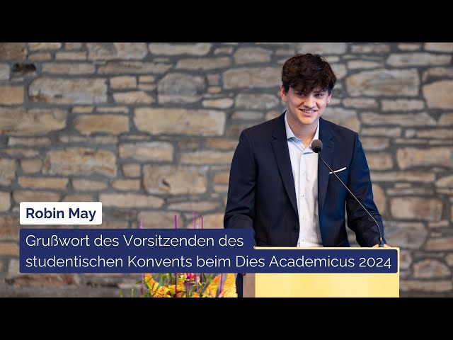 Ansprache des Vorsitzenden des Studentischen Konvents beim Dies Academicus 2024