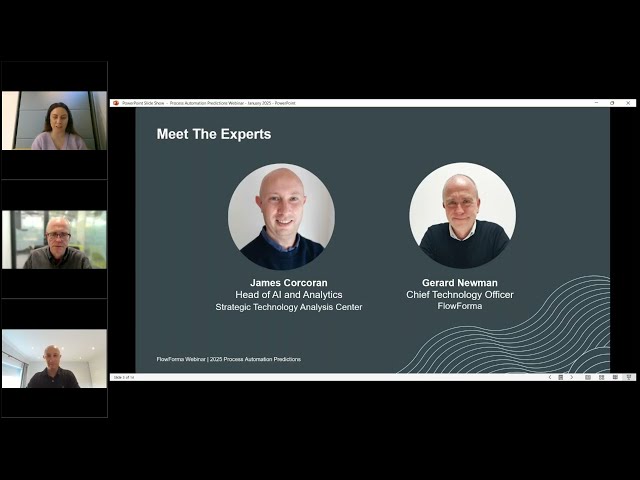 FlowForma 2025 Process Automation Webinar