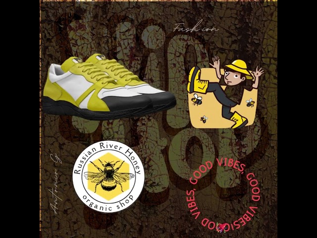 Bee Fashion  #bee #beekeepingadventures #honey #podcast #beeslife #honeybee #sneakers