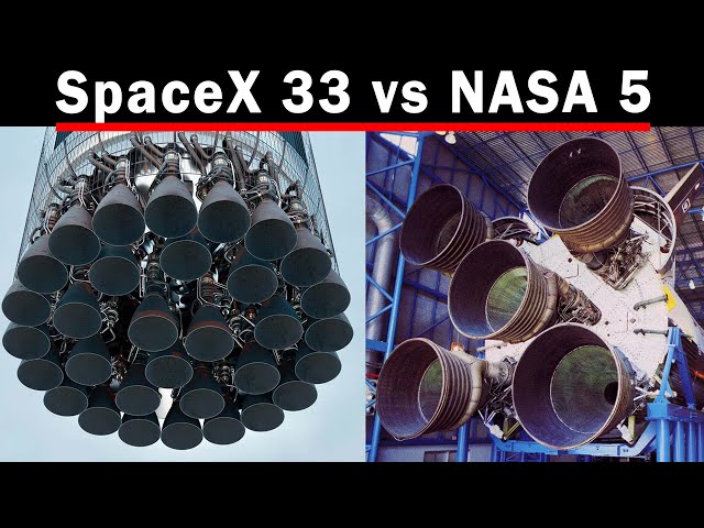 Why Does SpaceX Use 33 Engines While NASA Used Just 5?