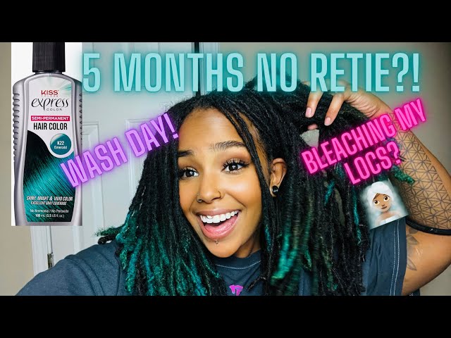 LOC WASH DAY | WASH, DYE, & RETIE AFTER 5 MONTHS!