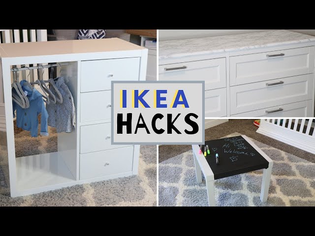 DIY IKEA FURNITURE HACKS | Nursery Edition Phase 2