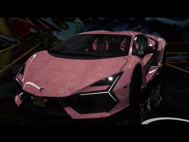 Lamborghini Glitter Car - Rewinding