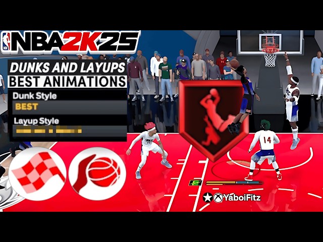 BEST NBA 2K25 GUARD DUNKS + LAYUP PACKAGE (6'4 & Under) • BEST SLASHER ANIMATIONS/DUNK STYLE