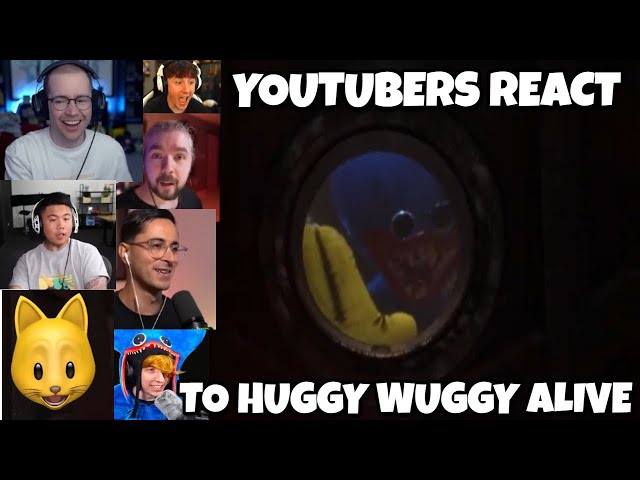 YOUTUBERS REACT TO HUGGY WUGGY ALIVE