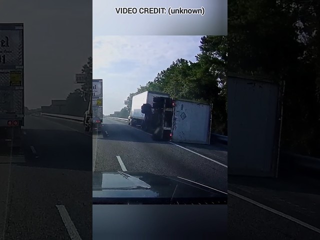 Instant Karma For Cutting-Off A Semi Truck!