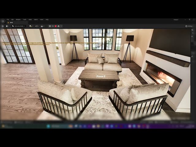 Unreal Engine 5 Interior Visualization: Immersive 3D Walkthrough