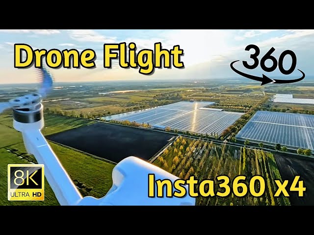 Insta360 x4  360°video 8k Drone flight