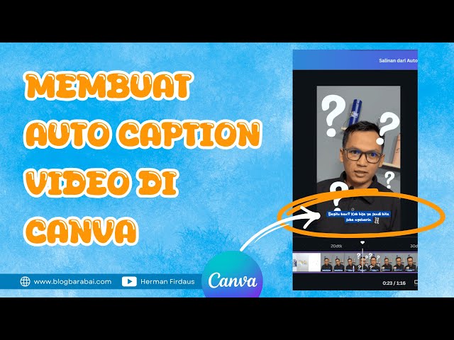 Cara Membuat Auto Caption Video Otomatis di Canva