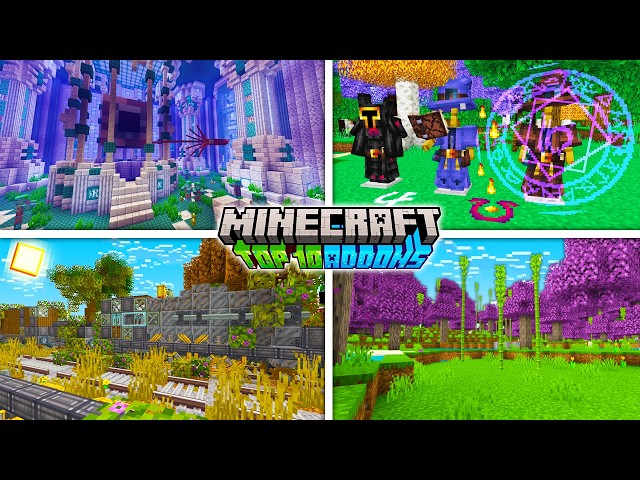 🔥TOP 10 ADDONS QUE ESTÃO FUNCIONANDO NA NOVA ATUALIZAÇÃO DO MINECRAFT PE 1.21.44 OFICIAL! (Bedrock)