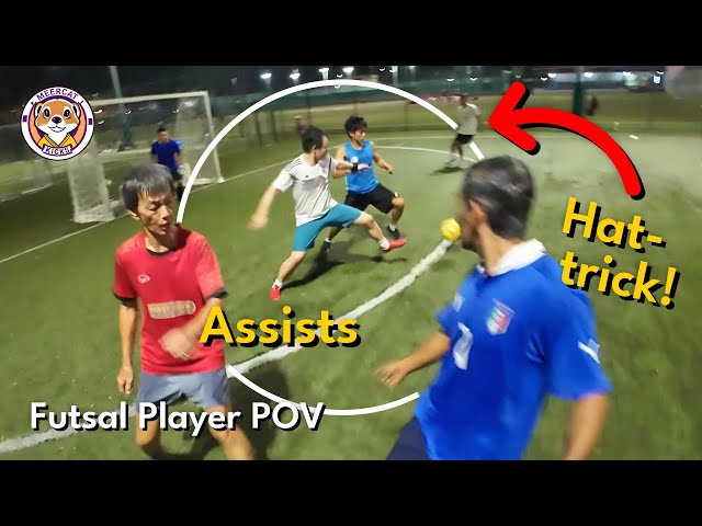 I PLAYED Insane Forward Passes & Assists | HAT-TRICK On The White Team | ⚪ 6v6 Futsal POV