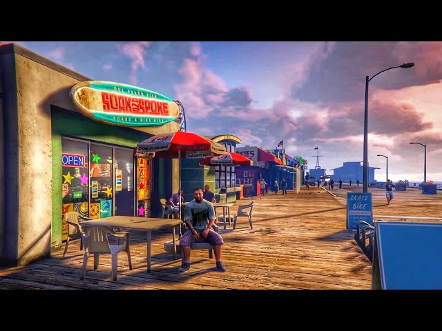 Los Santos: Walk To The Pier (1st Person)