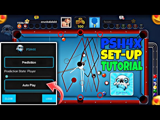 FREE HACK FOR 8 BALL POOL 🔥 PSH4X CRACKED VERSION 🤯 FREE AIM TOOL 🎱