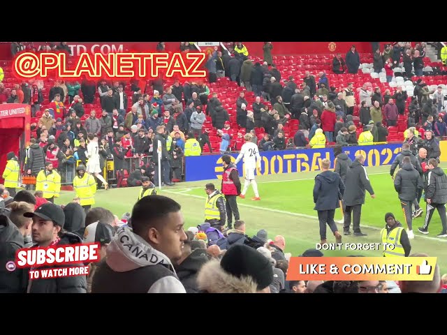 SCENES! Full Time Whistle! | Man United 2-2 Leeds #manchesterunited