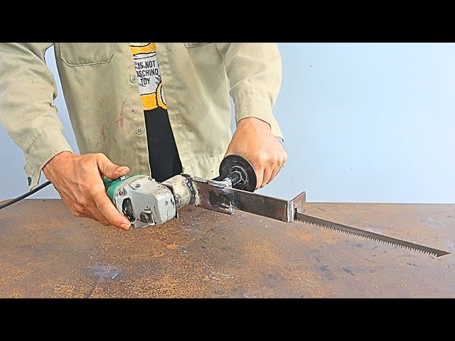 Great saw making idea / Saw using a homemade angle grinder