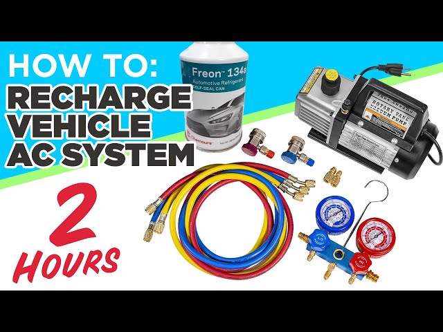 How to Correctly Recharge/Refill Vehicle AC System with R134a EASY! Toyota 80 Series Land Cruiser