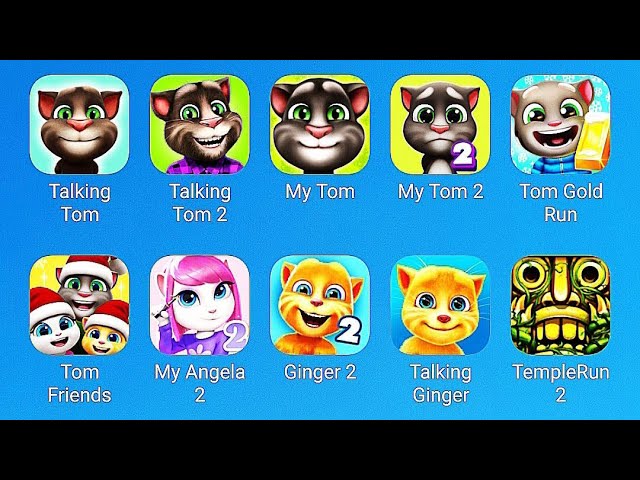 My talking Tom My talking Tom 2 my Tom 2 Tom Tom gold run Tom friends talking ginger 2