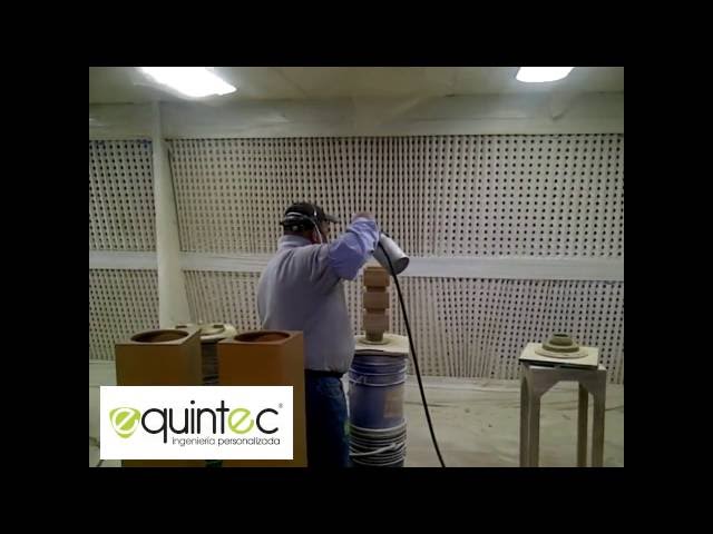 EQUINTEC - Fabricación Cabina de Pintura Liquida para Muebles de Madera