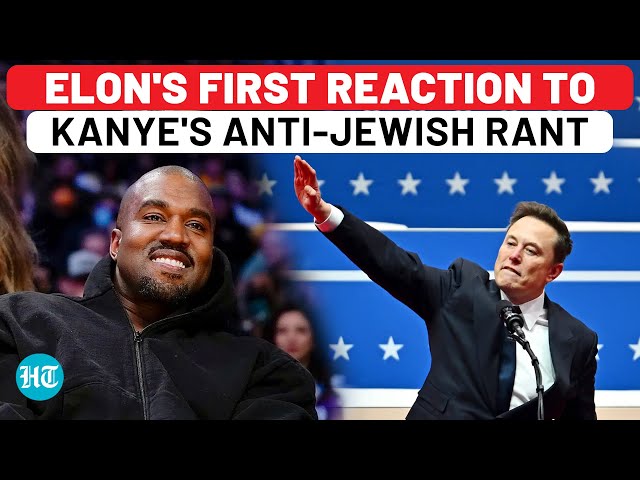 Elon Musk's First Reaction To Kanye West's 10-Hour Anti-Jewish Rant On X | Antisemitism | USA