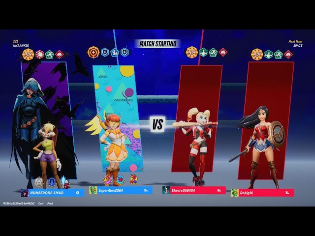 [2 VS 2] Lola Bunny x Velma VS Harley Quinn x Wonder Woman - MultiVersus