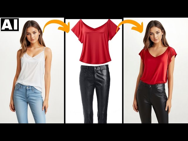 Swap Your Own Clothes on Model Using FREE AI Tool - Pincel AI Clothes Swapper