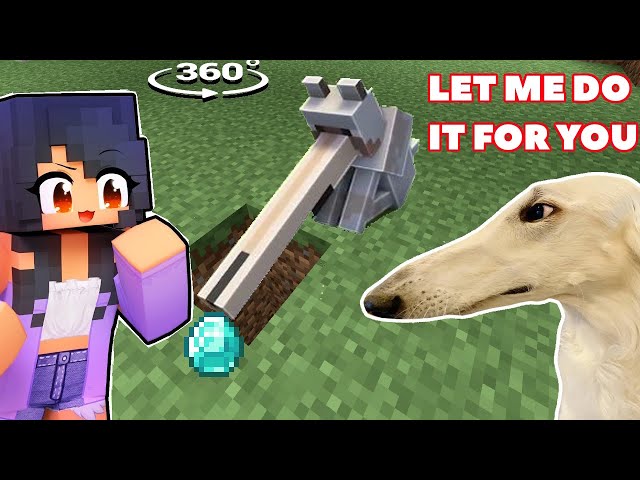 Aphmau LET ME DO IT FOR YOU Meme in Minecraft! 360°