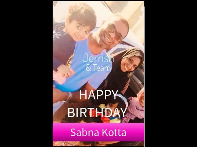 Wishing a beautiful birthday to Sabna Kotta