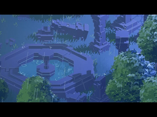 Pixel Art Rain Shader