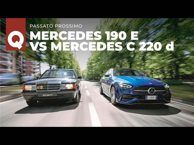 Mercedes C 220 d vs Mercedes 190 E: passato prossimo