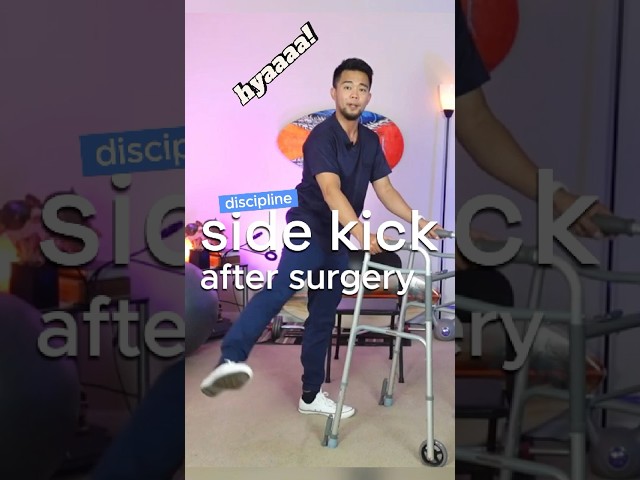 Side Kicks for Hip Replacement Exercises