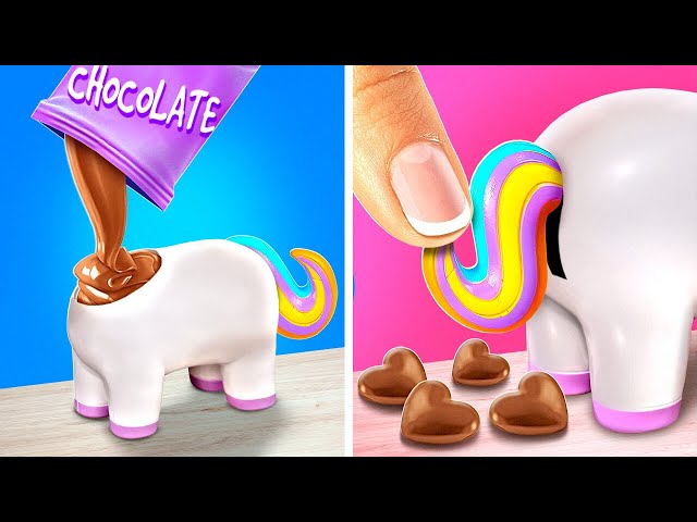 Chocolate Hearts From Unicorn 🦄 *Strange and Unique Candies And Crazy Gadgets For Sweets*