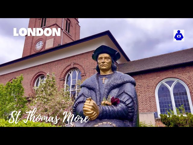 London Walk 🇬🇧 St Thomas More in CHELSEA: Old Church, Crosby Moran to the Allen Hall |  Walking Tour